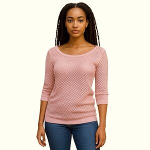 Nikibiki Mesh Off Shoulder Top Color Peach Size OS